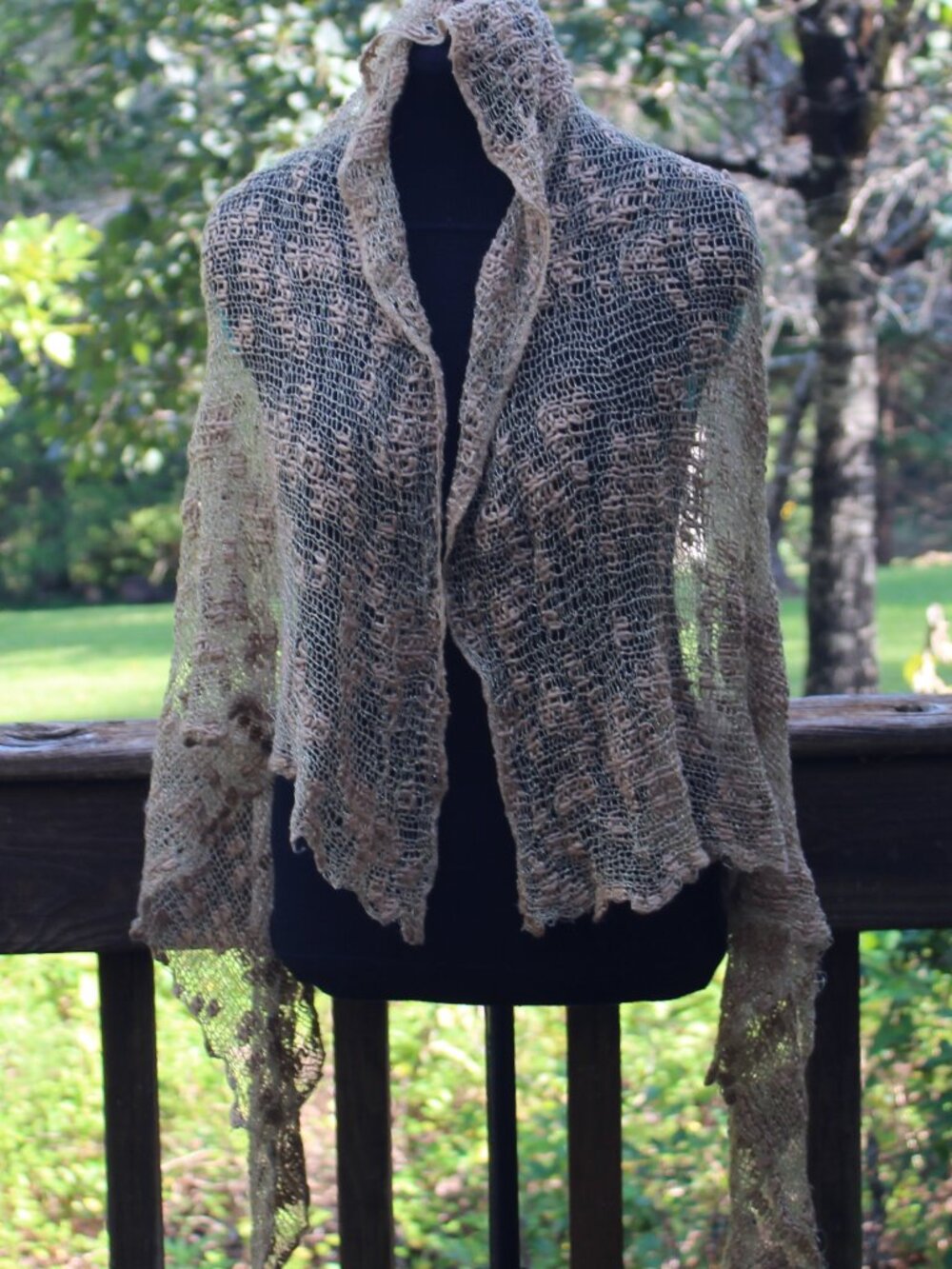 Stunning Gold Mesh Shawl Wrap Head Scarf Halter Top Sheer Dressy Event 63" x 50"